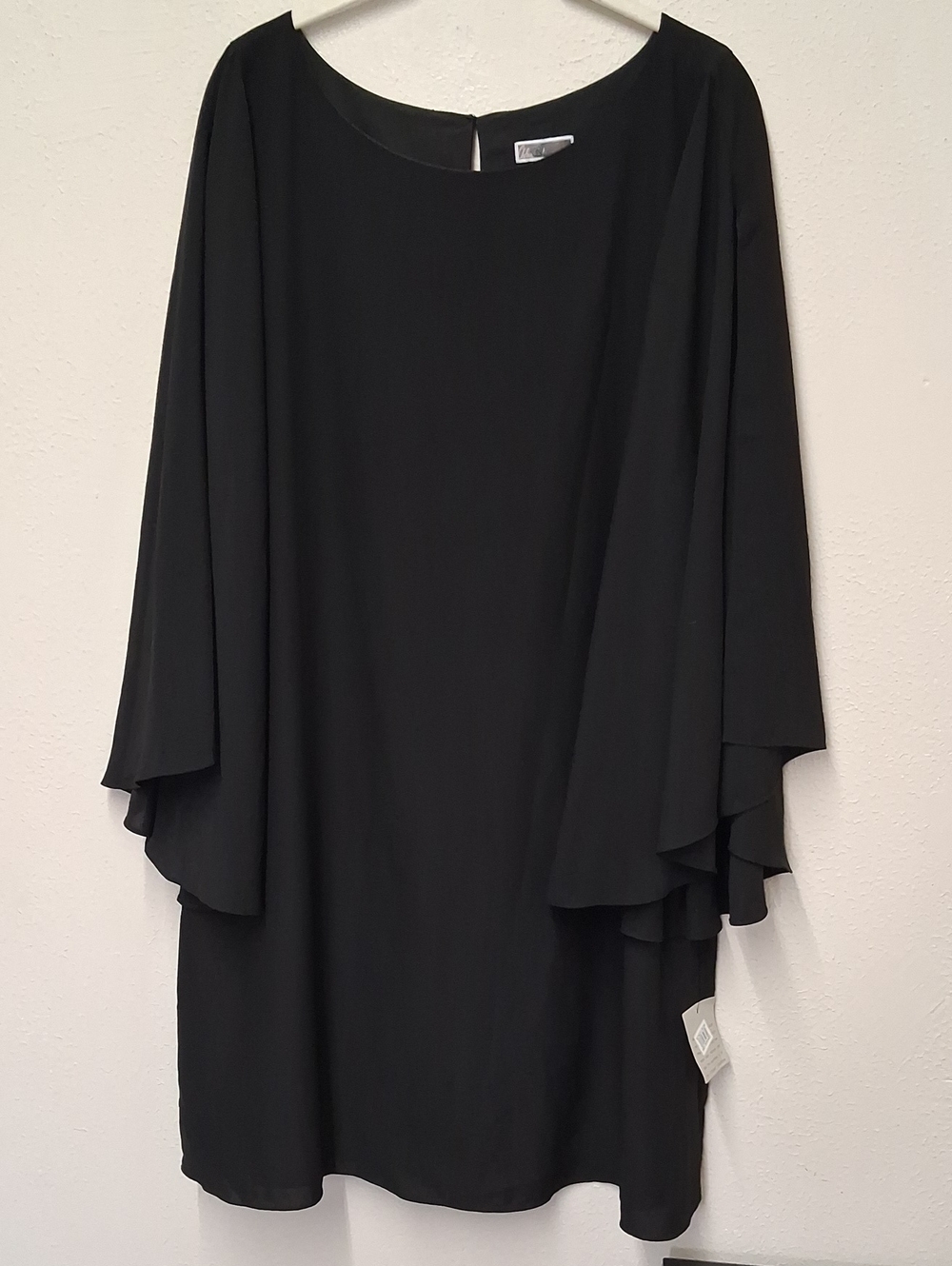 Chelsea28 Black Shift Dress with Clean Neckline